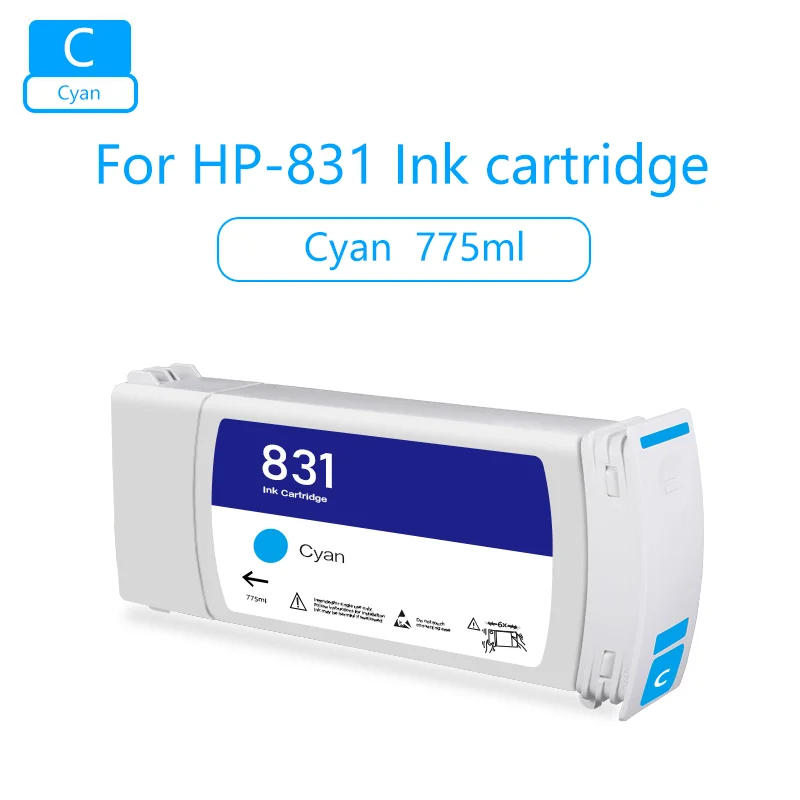 HP 831 inktcartridge vol met latexinkt met chip voor HP 110 115 310 315 330 335 360 365 370 560 570 L360 L365 L330 775ML
