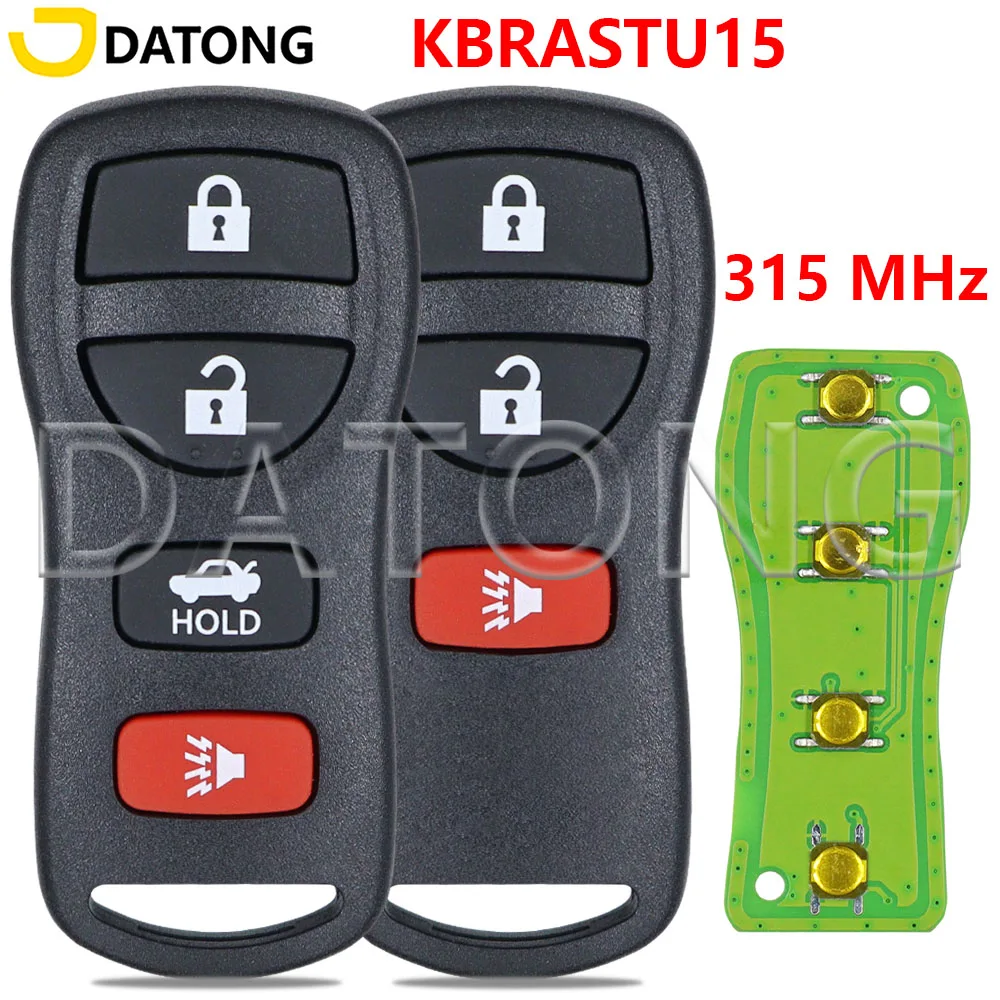 

Datong Car FCCID KBRASTU15 315MHz Remote Key For Nissan Altima Maxima Xterra Murano Armada Pathfinder Versa Frontier Infiniti