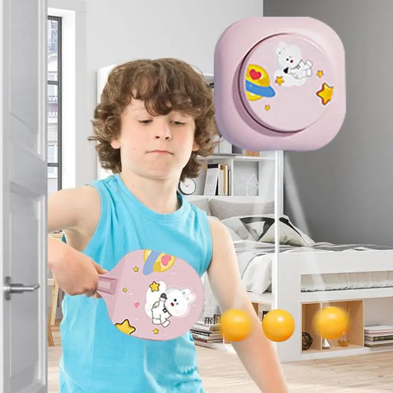 Indoor Table Tennis For Kids Doorway Game Pingpong Trainer Suspension Table Tennis Trainer Portable Set With Racket And Balls