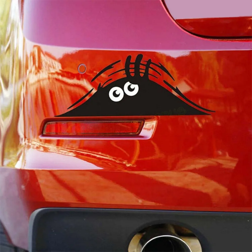 3D Big Eyes Sticker Car Sticker Funny Peeking Car Scratch Cover Self-adhesive Waterproof Auto Decor Decal Sticker Car Styling