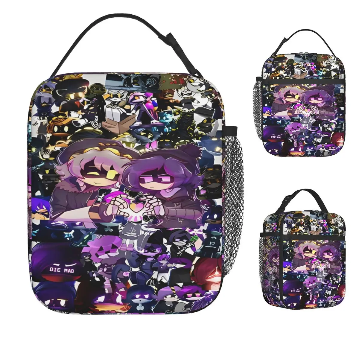 

Новая сумка для обеда с героями мультфильмов «Убийство дронов» для мужчин, ланч-бокс, повседневная сумка-холодильник для пикника, портативная сумка-холодильник на молнии, оксфордская сумка для еды