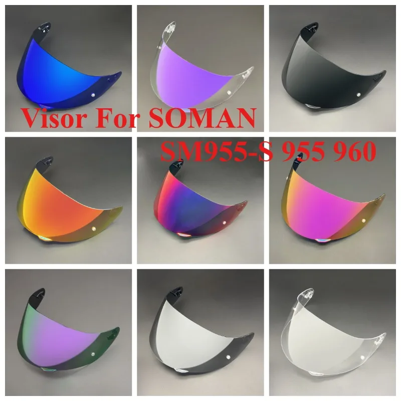 Visor For SOMAN SM955-S 955 960 Helmet Lens Anti Fog High Impact Protection UV Cut Durable High Strength