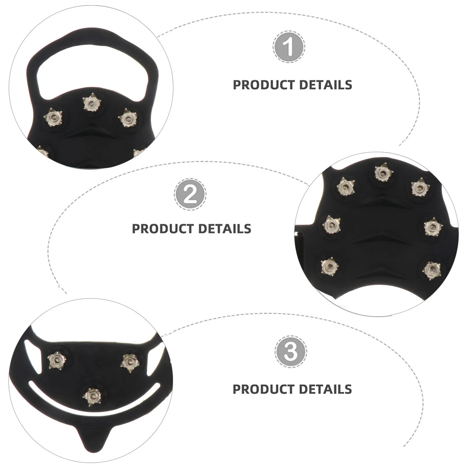 

Anti-slip Shoe Cover Ice Claws Snow Cleats for Shoes and Boots Mountain Splint Crampons Anti-s Metal Traction