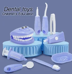 Kit Interativo de Role Play Dentista para Crianças, Conjunto de Brinquedos Montessori, Materiais Seguros, Engajamento Pais-Filhos, Diversão Educacional, 9 peças