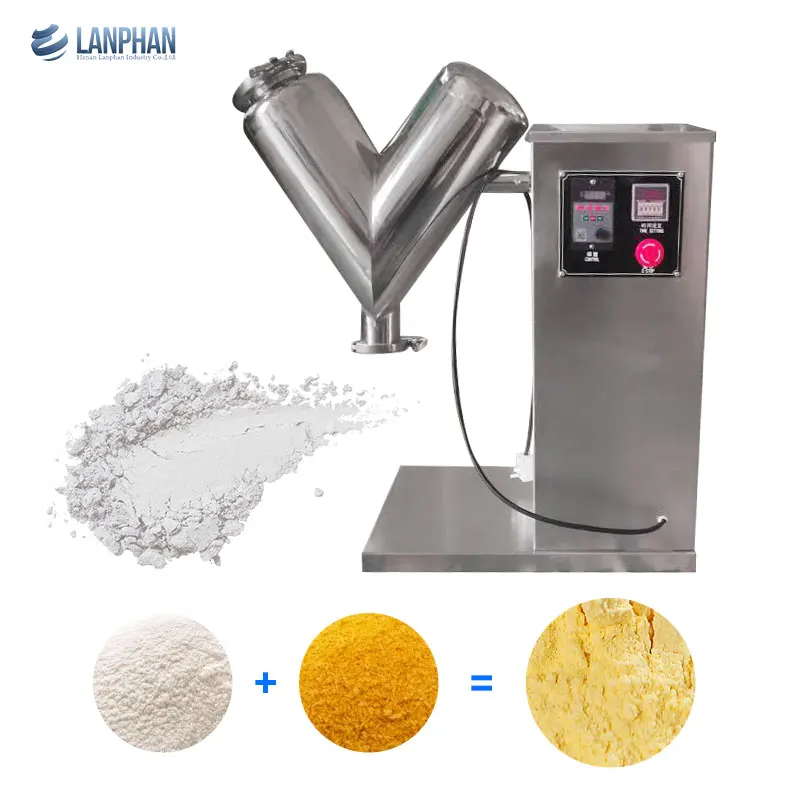 

Small 20kg 30kg 50kg Seasoning Food Powder Mixing Dry Powder V Blender Mixer Machine