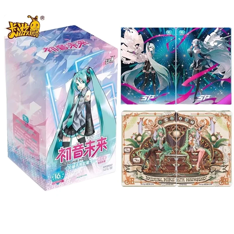 Kayou Hatsune Miku Card Symphony Of Youth First Sight Bag Birthday Music Anime Collectible Cards Toy Kids Gifts