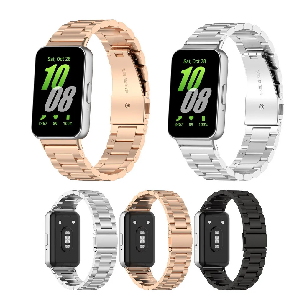 

Samsung Galaxy Fit 3 Fit3 SM-R390 Stainless Steel Fashion and Exquisite Metal Strap