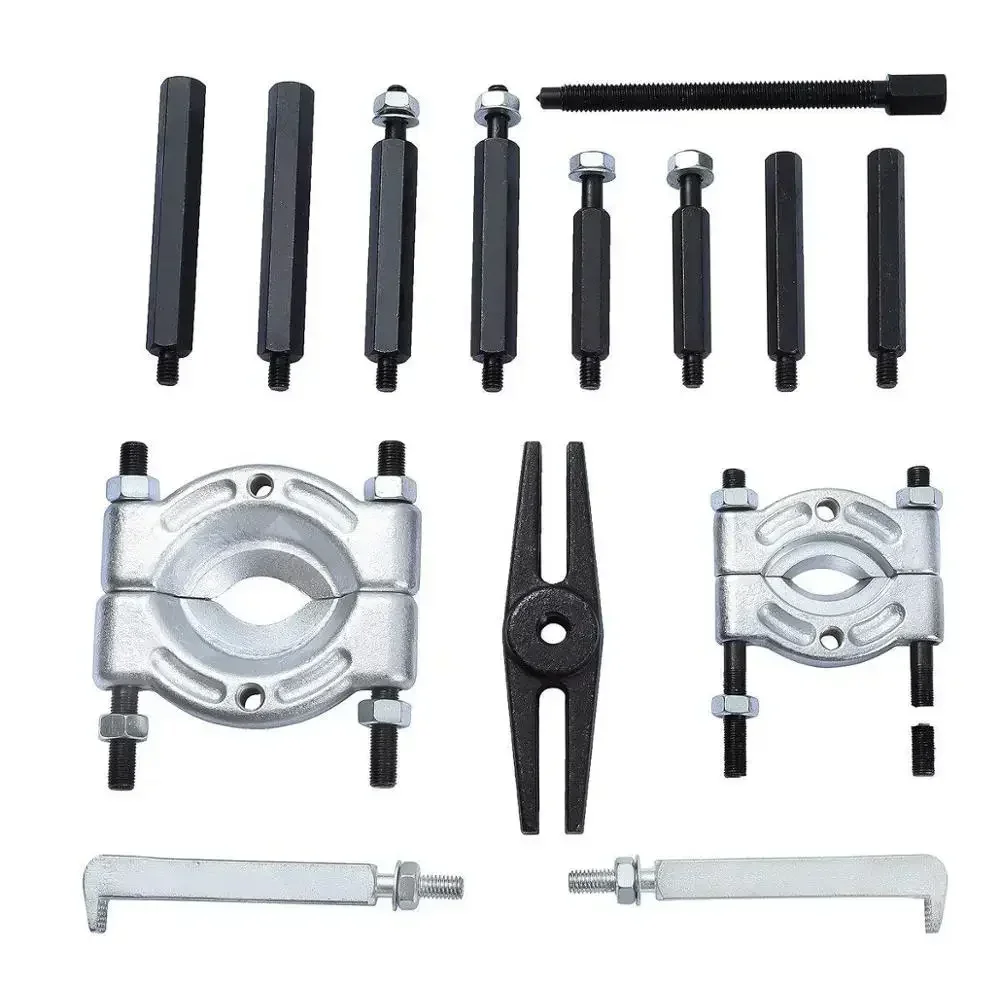 14 Pcs Bearing Separator Combination Set Bearing Splitter Mechanical Double Disc Puller Chuck Gearbox Bearing Remover Tool