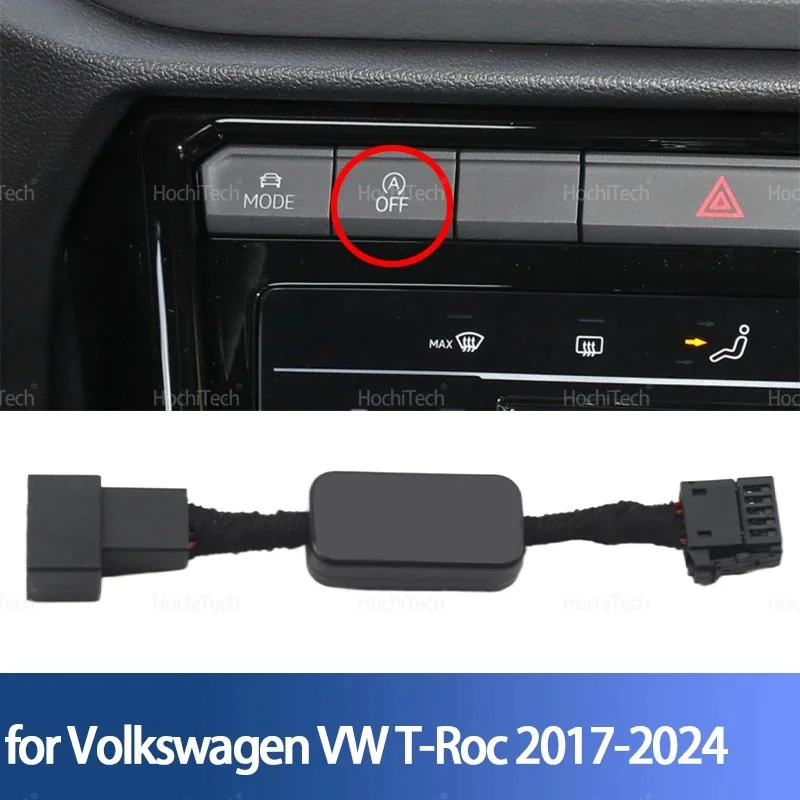 Auto Start Stop Disabler Cable Fit for VW T-Roc A11 D11 AC7 AC8 2017-2024, Engine Idle Stop Canceller Car Modification Accessory