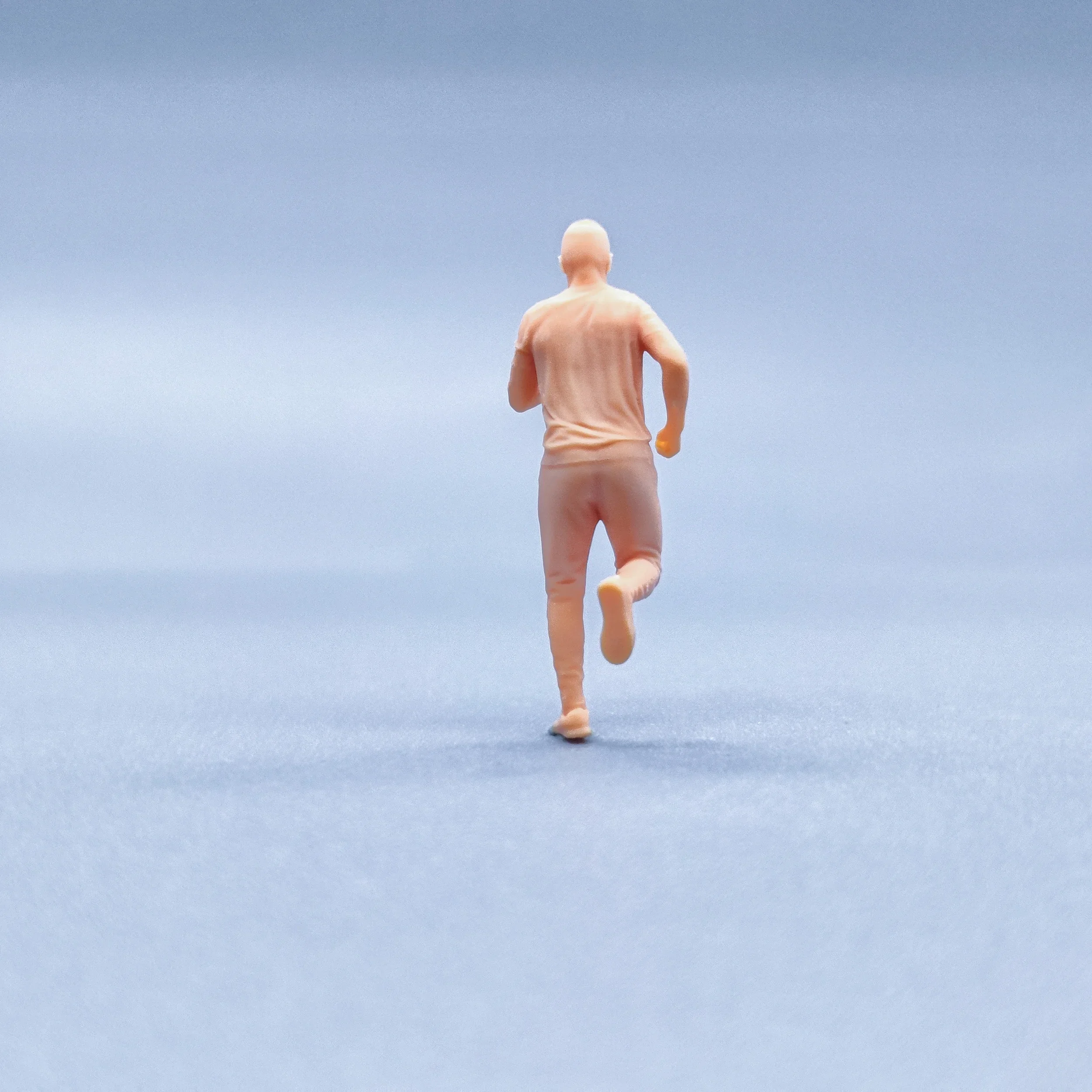 1/64 1/50 1/43  Figurines Scale Model Resin Short Haired Running Man Uncolored Miniatures Diorama Hand-painted  V914