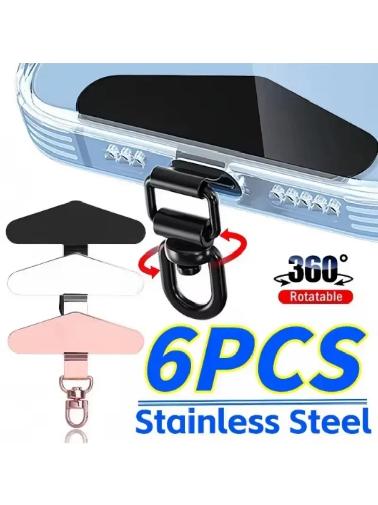 360 ° Rotation métal acier téléphone attache onglet téléphone portable lanière Patch joint universel téléphone portable lanière sécurité connecteur pièce