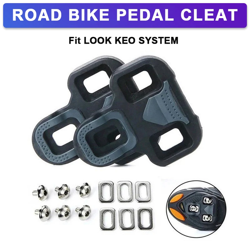 

Bike Accessories Bike Pedal Cleats Fit LOOK KEO System Bicycle Cleats 4.5 Degree Floating Road Cycling Pedal Cleats Self-locking