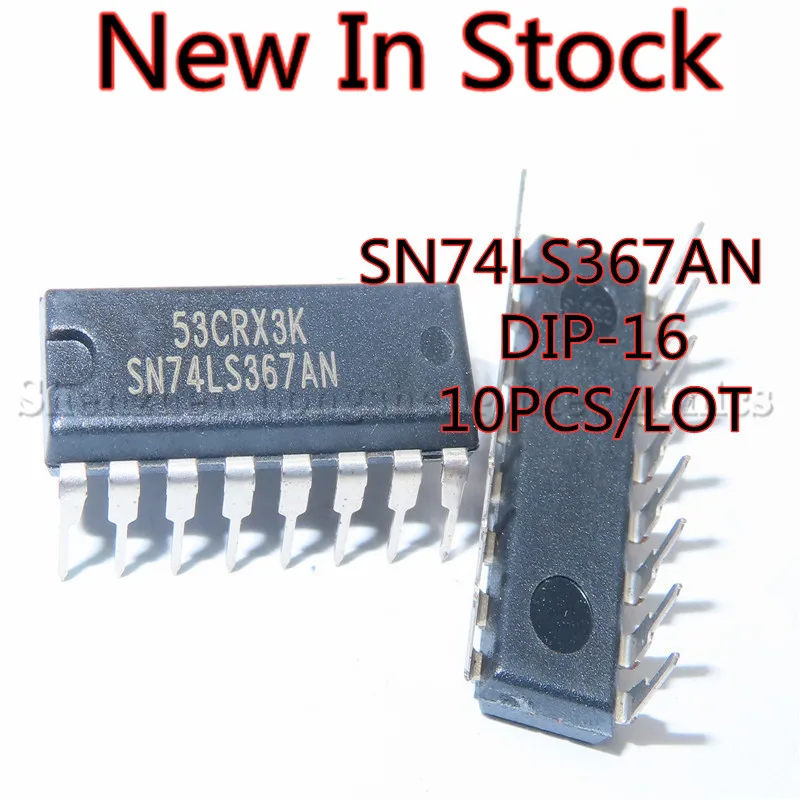 10PCS/LOT NEW SN74LS367AN 74LS367  SN74LS367N  HD74LS367P  DIP-16 Buffered line driver  In Stock