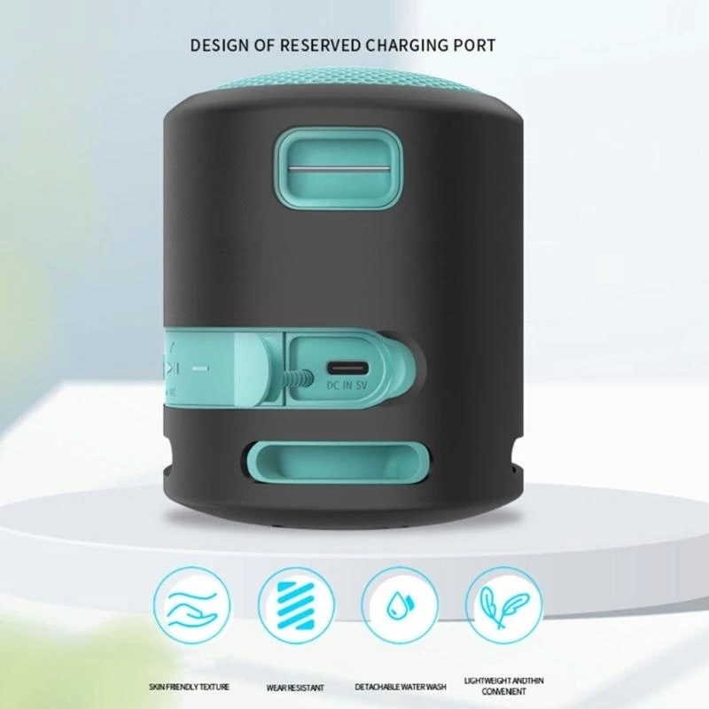 เคสซิลิโคน J0MB สำหรับลำโพง SRSXB100 XB13, การป้องกันรอยขีดข่วนเกียร์น้ำหนักเบาและการบำรุงรักษาง่าย