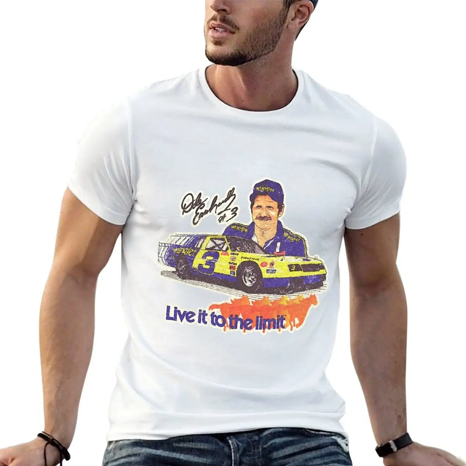 

Earnhardt Wrangler [Vintage Distressed] T-Shirt man t shirts graphic man t shirt luxury T-Shirt