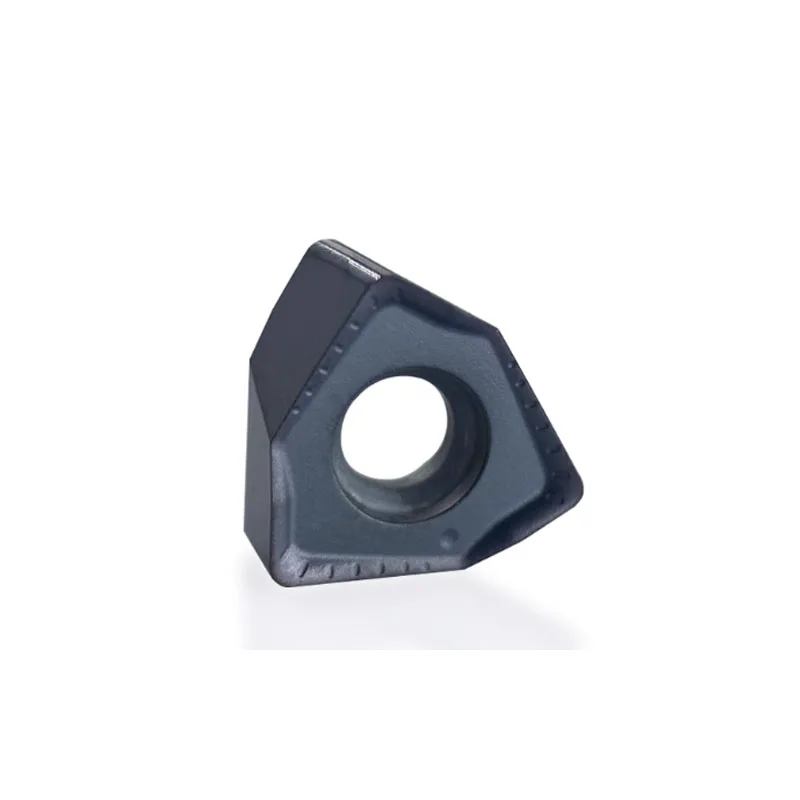 10 PZ 6NGU060408R-M 6NGU060408R Inserti per fresatura ad avanzamento rapido esagonale su due lati in metallo duro CNC di alta qualità