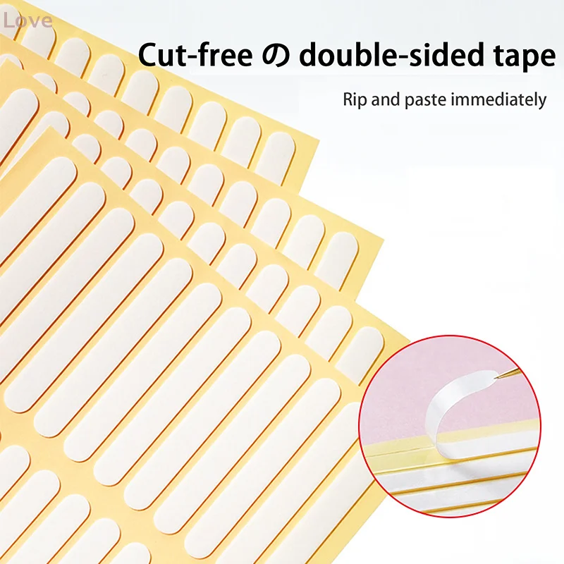 30/36 قطعة تطول واضح الوجهين الشريط الأظافر كاذبة نصائح عرض موقف الغراء ملصقات مانيكير ممارسة عرض أدوات #3