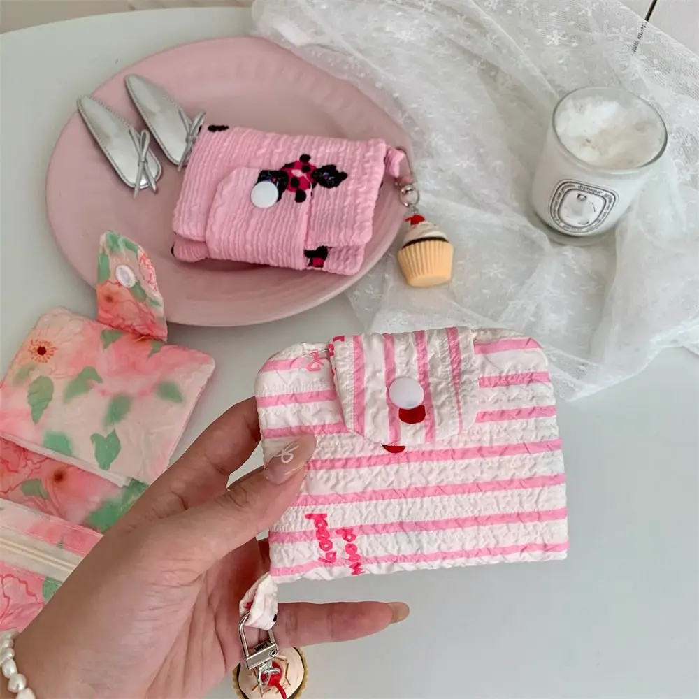 New Floral Wallet Cartoon Mini Storage Bag Cloth Coin Purse Women Girls
