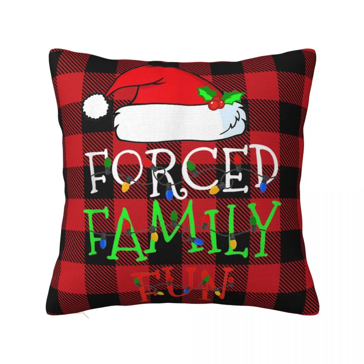 Decorative Pillowcases Funny Christmas Fun Stuff Home Throw Pillow Case Cover Square Multi Size