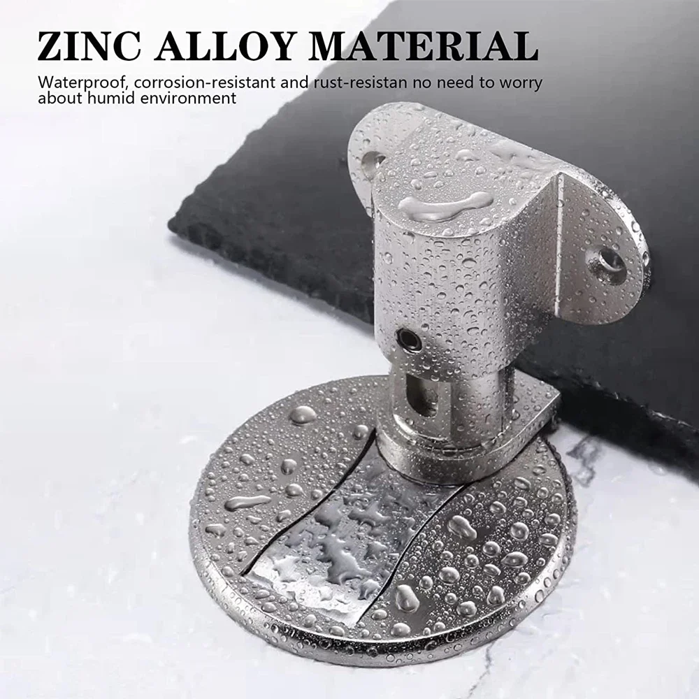 1-5pcs Adjustable Door Stop Punch-free Magnetic Door Stopper Zinc Alloy Anti-collision Door Holder Hidden Doorstop Door Hardware image 5
