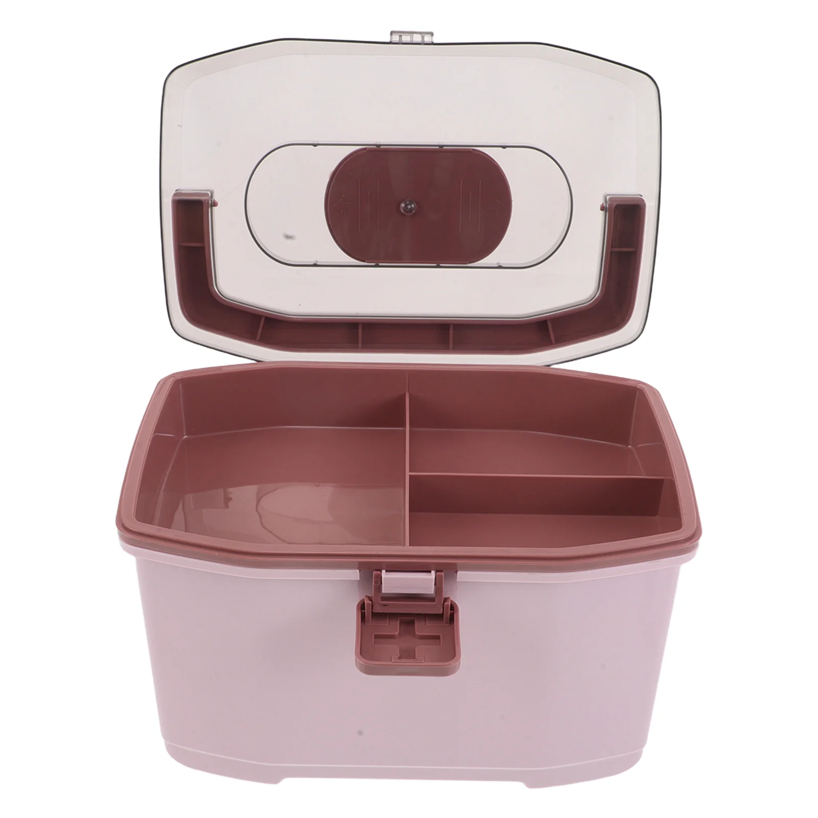 

Compact Medicine Storage Box with Handle Portable Medical Case for Home Office Travel First Aid Organizing Solution