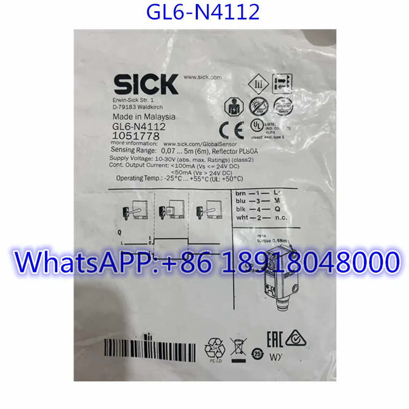 

Brand New GL6-N4112 Sensor 1051778 Fast Shipping