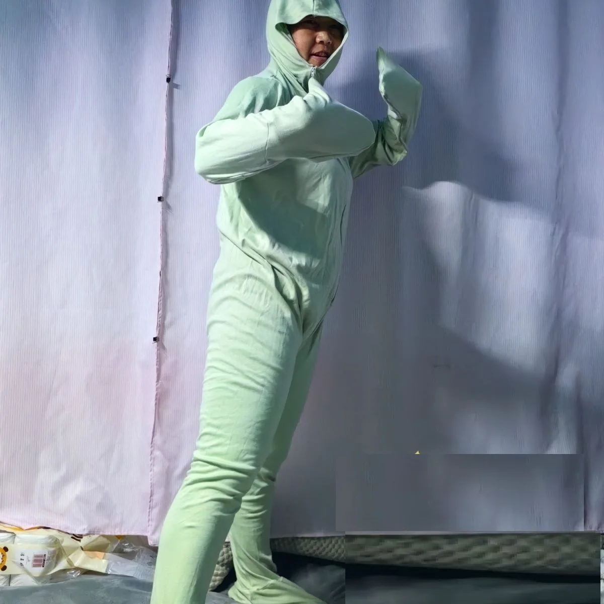 

Чистый хлопок, песчаная терапия, соляная пещера, минеральная ванна, комбинезон с капюшоном для рук и ног, боди для балеотерапии, банный костюм, комбинезон унисекс, ABDL