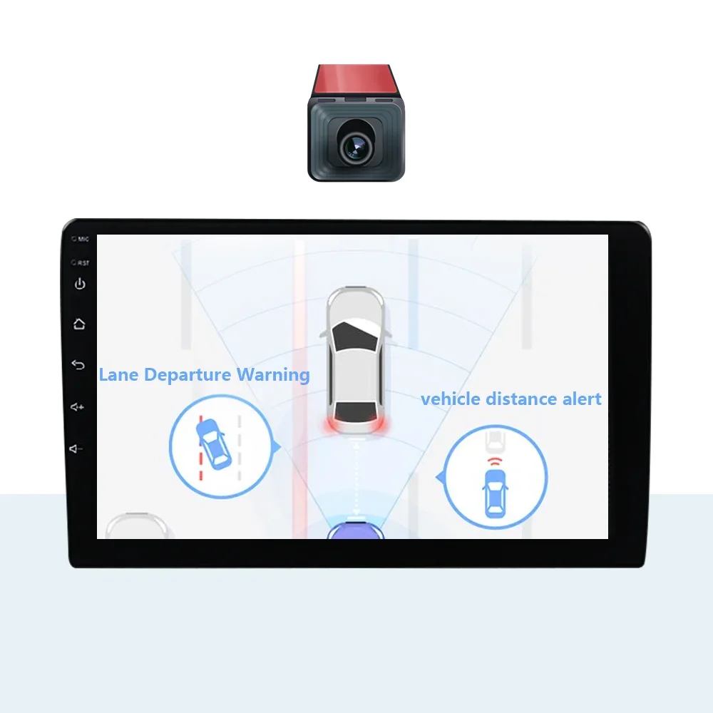 10 Inches Intelligent AI Android System Driving Assistant ADA State Monitoring DMS Camera Fatigue Detection For Alarm Car DVR