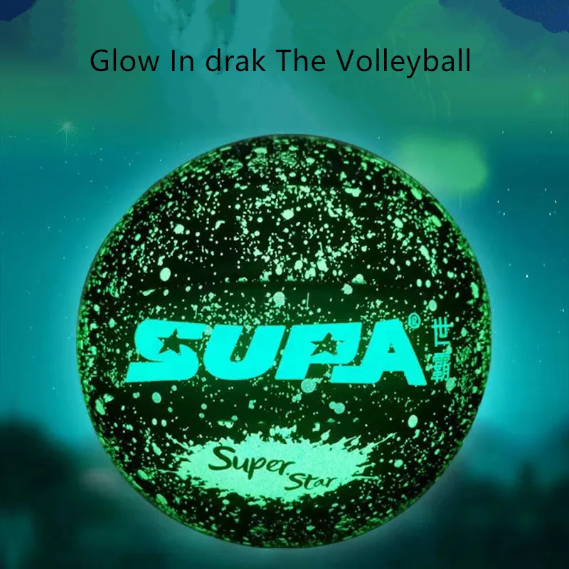 

Glow In The Dark Volleyball Fluorescent Size 5 Frosted Texture Birthday Gift For Middle School Volleyball Shining Volleyball At