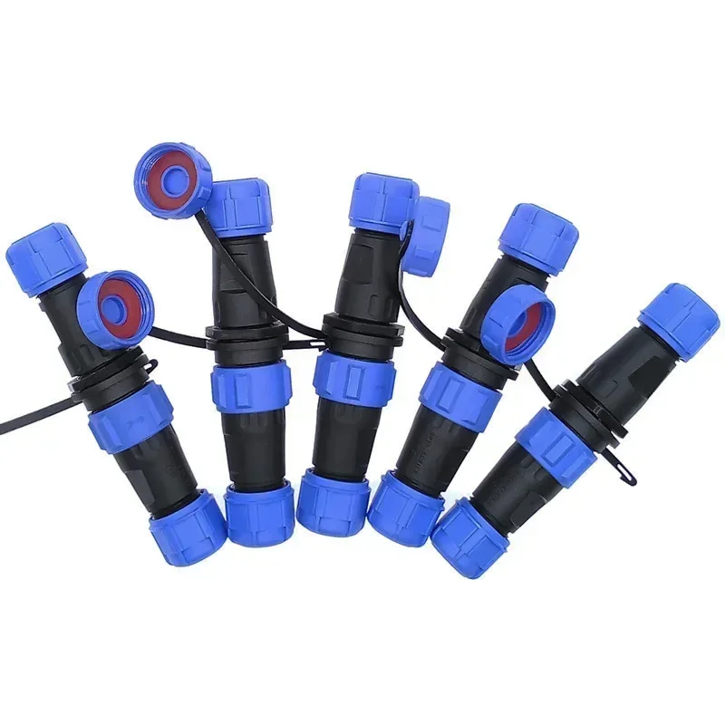 5/10/20Sets IP68 Electrical Cable Connector SP13 SP16 SP17 SP20 SP21 2/3/4/5/6/7/9 Pin Panel Mount Aviation Plug Socket