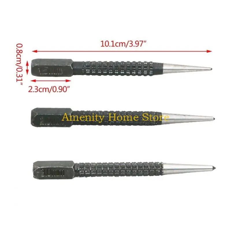 F26C المستوى المهني 3 قطع التلقائي مركز لكمة عينة مركز لكمة مركز أسطواني لبيكتور الحفر نجار #6