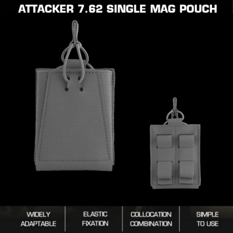 

Attacker 7.62 MOLLE Single Mag Pouch | Lightweight Compact Carrier | For Wilderness Outdoor Exploration