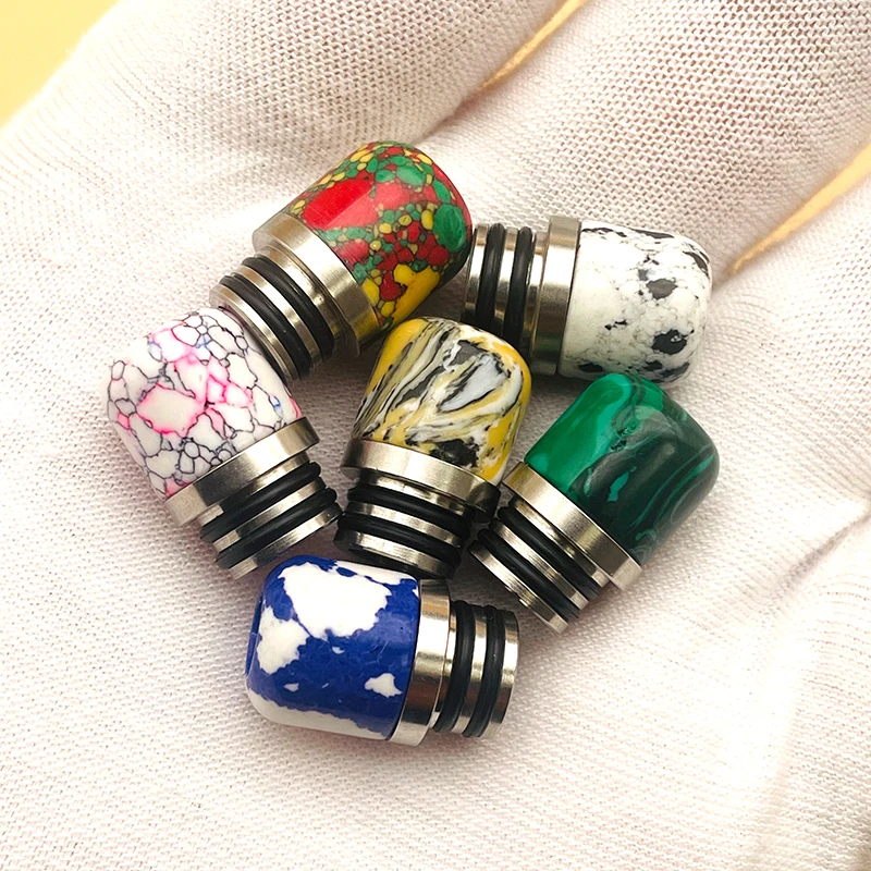 DSX 510 Drip Tip Stainless Steel Marble Heat Resistance mouthpiece for RTA Atomizer Dotaio box E-cig accessories