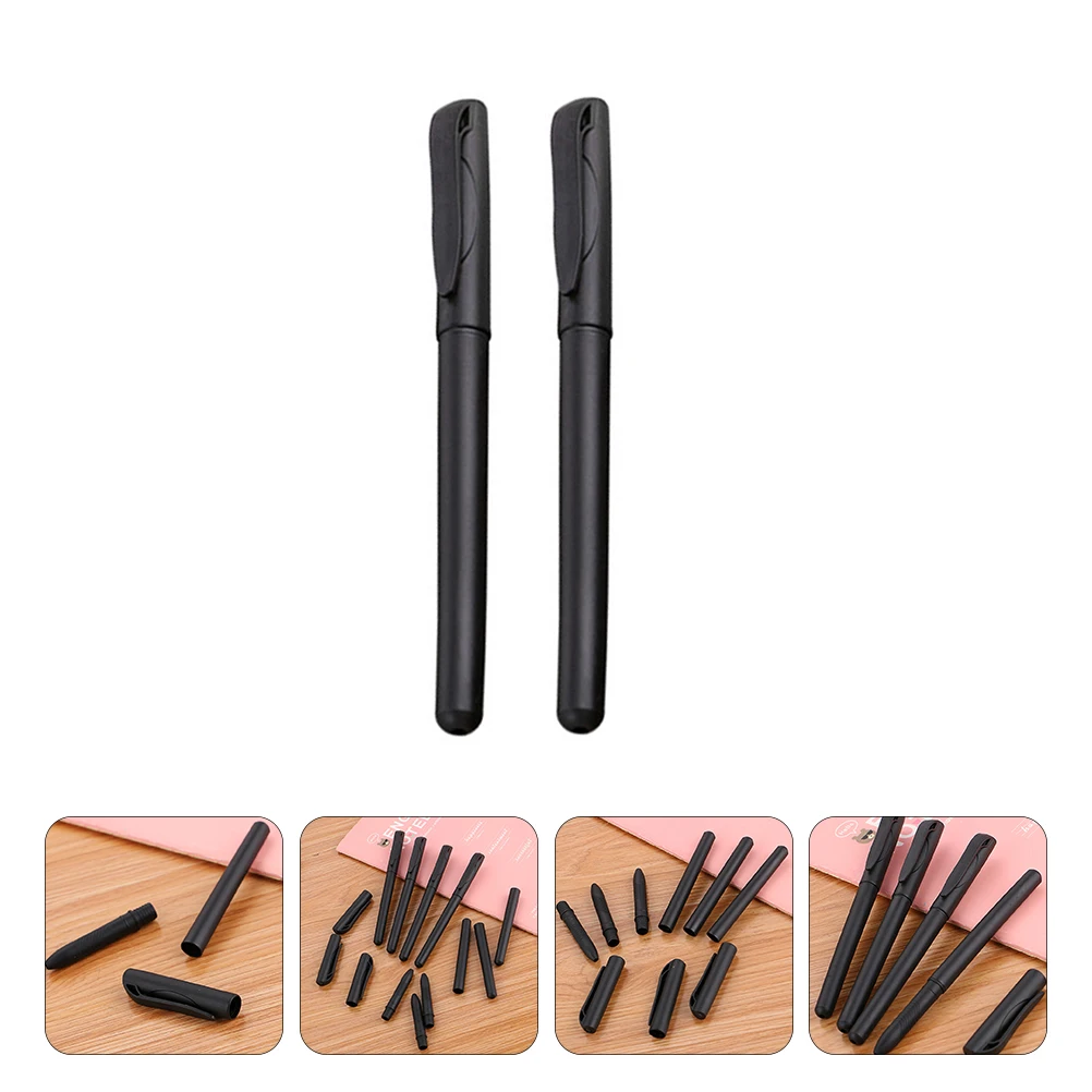 

100 Pcs Pen Holders Empty Accessories Black Pens Refills Making Supplies Gel Case Shells Make Your Own Pen-holders Student Use