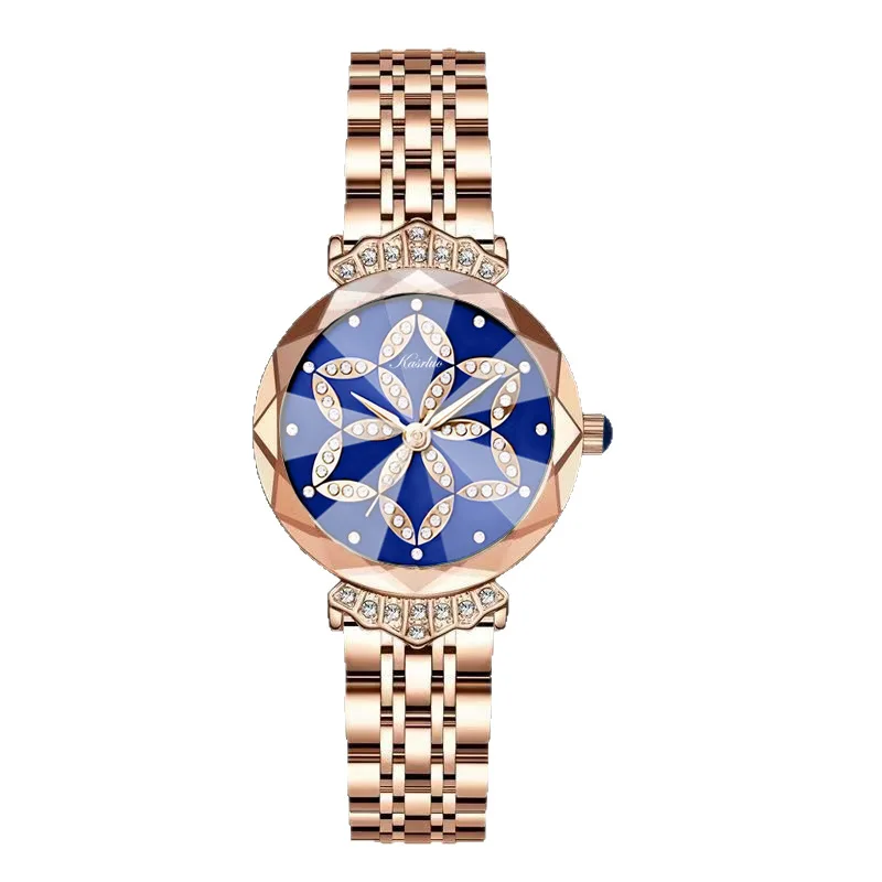 

Женские высококачественные водонепроницаемые легкие роскошные часы с гексаграммой, высококачественные темпераментные часы