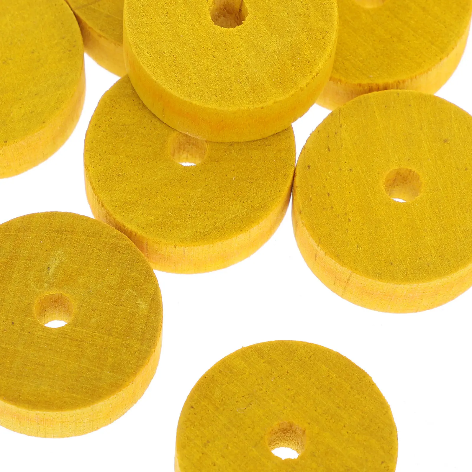 10pcs Round Wooden Wheels for DIY Cars & Rolling Crafts – Smooth, Sturdy Craft Supplies