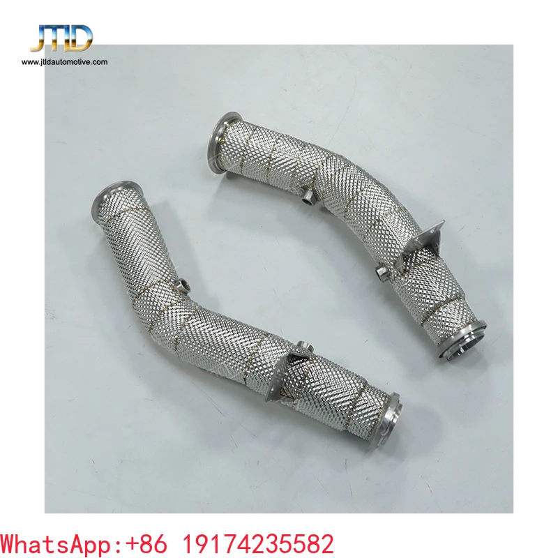

304 Stainless Steel Surface Polishing Exh-aust Downpipes for Mercedes-Benz M276 C43 AMG W205 E43 AMG W213 GLC43 AMG C253 LHD