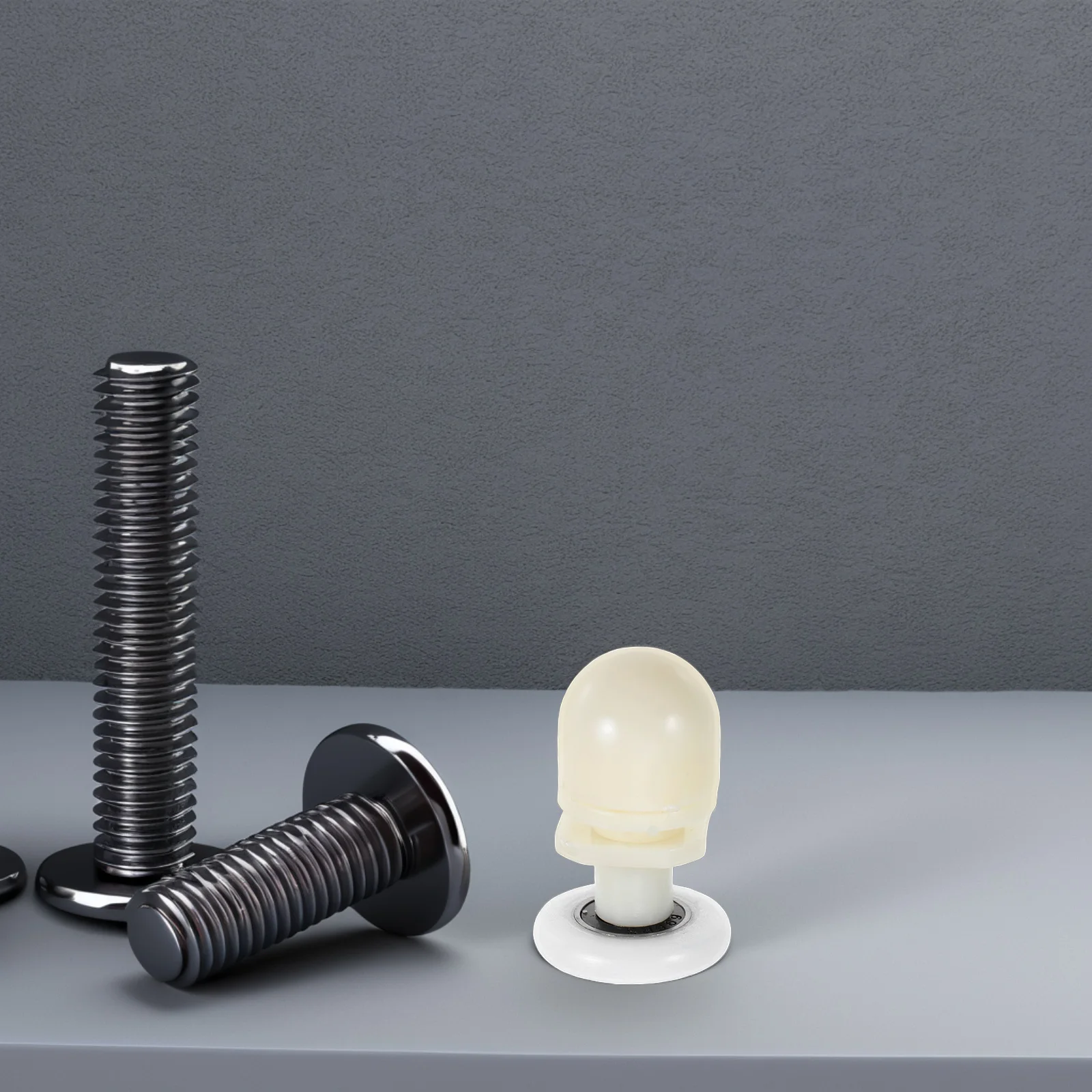 

4Pcs Bathroom Shower Door Rollers Smooth Quiet Operation Glass Sliding Door Pulleys Wheels Replacement White Shower Room Pulley