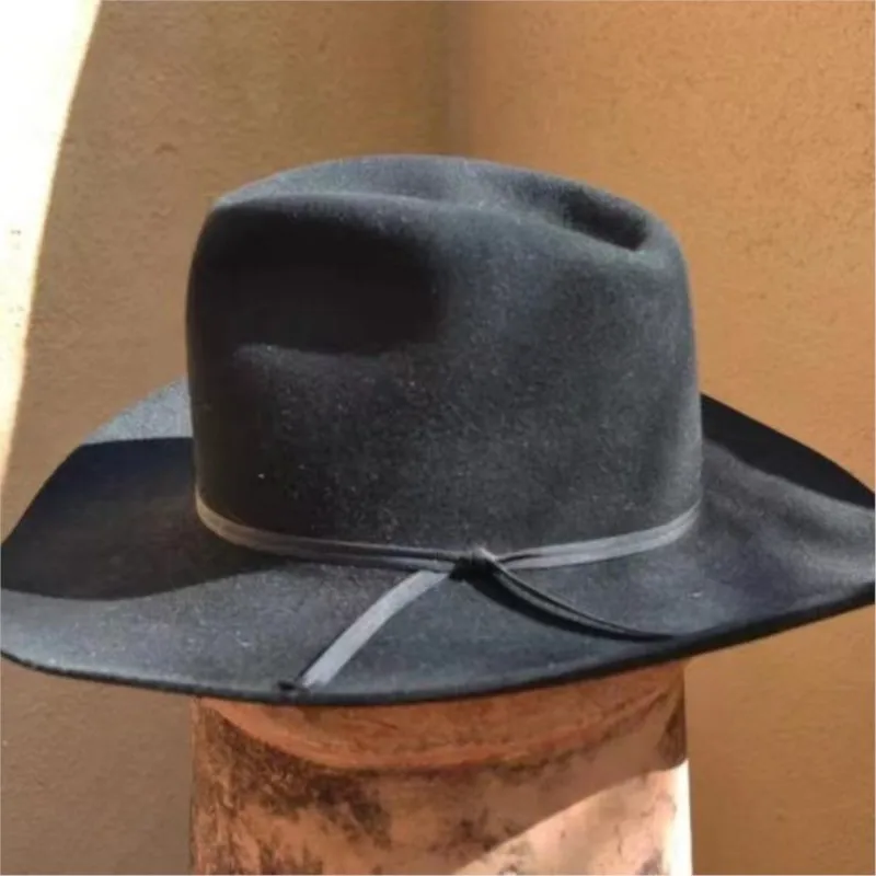 Pure top hats fashionable wear felt solid-colored