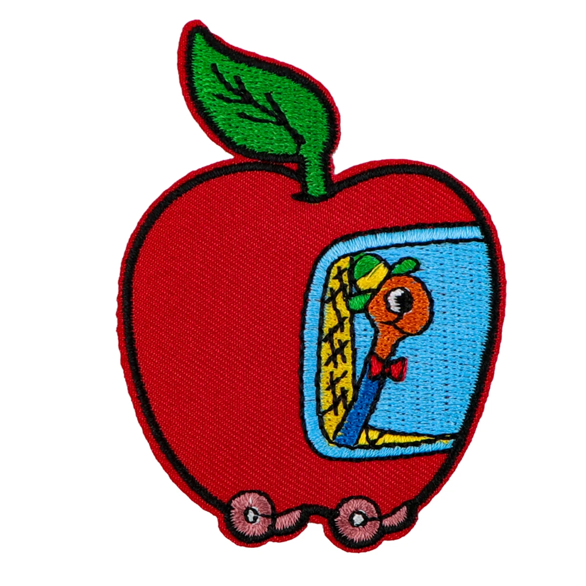 Funny Apple Embroidery Patch Cartoon Iron On Patches For Clothing Thermoadhesive Patches On Clothes DIY Sew Badges