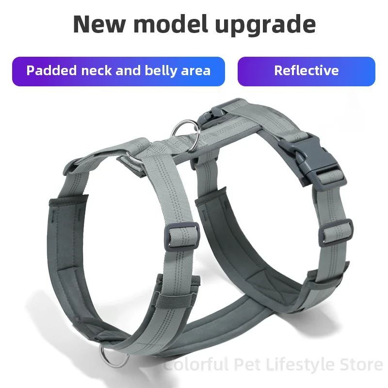 

Dog Harness Large Dog H-Shaped Dog Harness Adjustable Reflective Dog Vest Harness for Medium Large Dogs Husky Labrador Harness