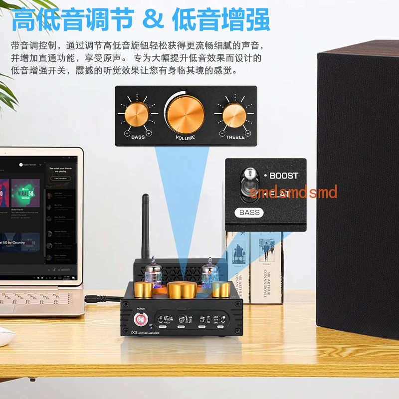 Qiji 320 واط مكبر كهربائي مم الغناء مكبر للصوت HIFI مكبر كهربائي يدعم APTX #3