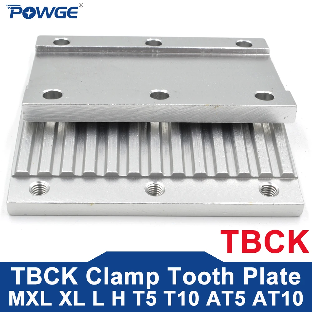 POWGE AL Combination TBCK Clamp Tooth Plate Trapezoidal MXL XL L H T5 T10 AT5 AT10 for open belt Fixed connection Fixed clip