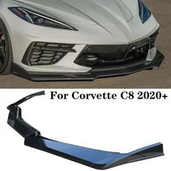 Zderzak przedni do Chevrolet Corvette C8 2020 2021 2022 2023 Akcesoria samochodowe Spoiler z włókna węglowego Dyfuzor Splitter