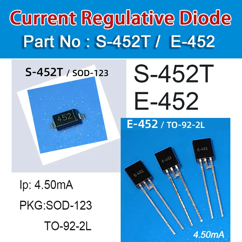 

S-452T E-452 Current Regulative Diode Sod-123 Current 4.5Ma Voltage 100V