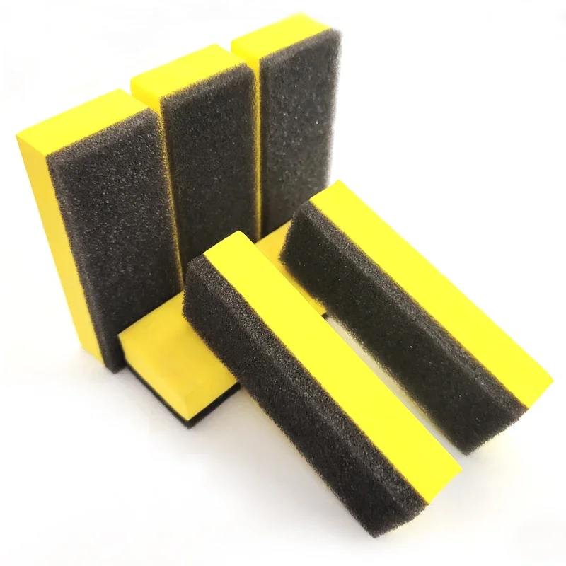 6Pcs Car Wash Foam Lacquer Coating Sponges Car Maintenance Waxing Sponge for Glass Ceramic Coating Applicator Car Cleaning