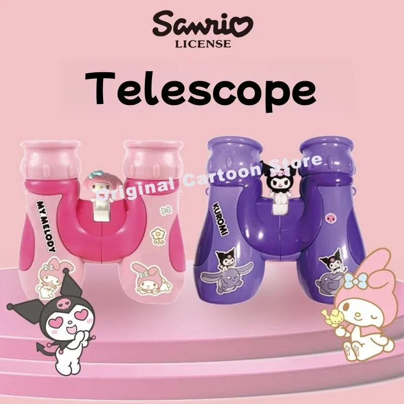 

Hello Kitty Sanrio Kuromi Child Telescope Toy Boy Girl Portable Binoculars Telescope Outdoor Science Explore Toy Child Gift