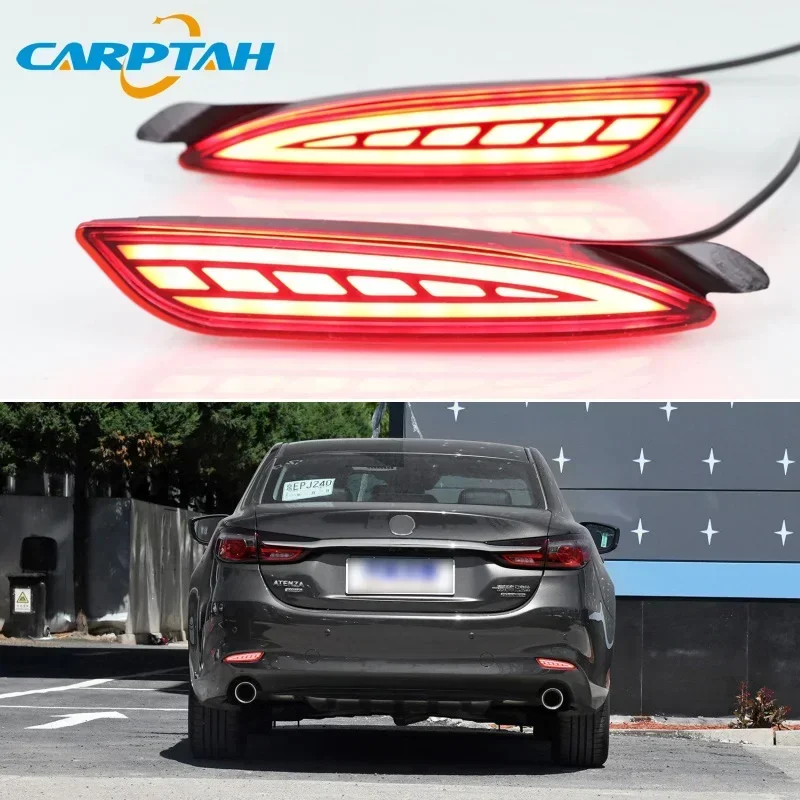 

Car LED 12V Rear Bumper Lamps For Mazda 6 2019 2020 Atenza Brake Light Turn Signal Backup Reflector Lamp Taillights Fog lamps