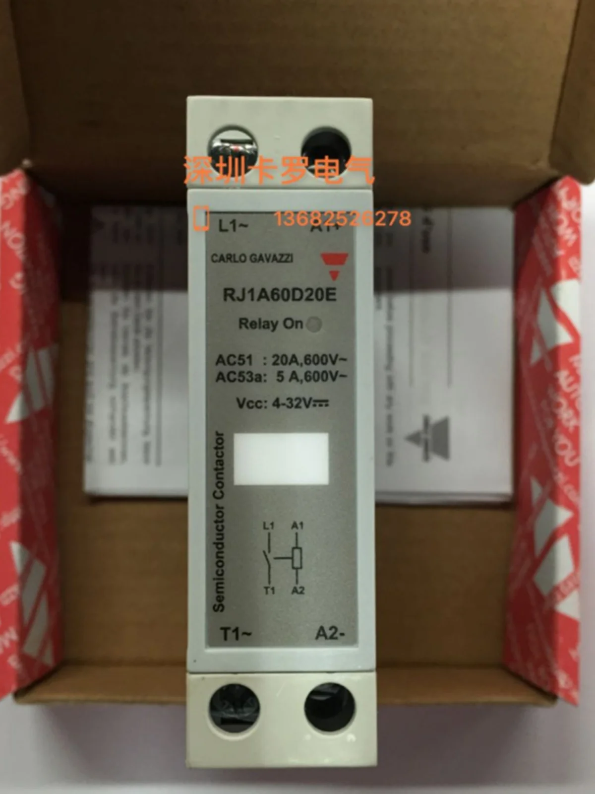 

RJ1A60D20E Original Swiss Jiale Lead Welding Technology Rail Installation Single Phase Solid State Relay Special Offer