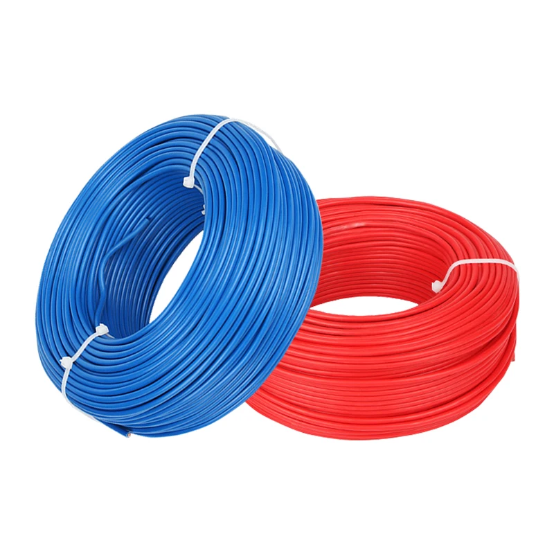 BV 20/19/18/16/14/12/10/8 AWG Single Core Wire Solid Core Copper Wire PVC Colorful Cable Flame Retardant Fixed Electrical Wiring